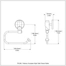 Porte-papier hygi茅nique de style europ茅en