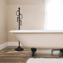 Porte-serviettes autoportant 脿 4 anneaux