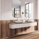 8 Inch Wall Mounted Make-Up Mirror with Smooth Accents