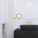 8 Inch Wall Mounted Make-Up Mirror with Smooth Accents