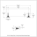 Waverly Place 脡tag猫re en verre de meuble-lavabo avec bords biseaut茅s