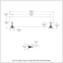 Waverly Place 脡tag猫re en verre de meuble-lavabo avec bords biseaut茅s