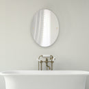 Frameless Oval Tilt Mirror with Beveled Edge