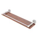 Waverly Place Collection Solid IPE Ironwood Shelf with Gallery Rail