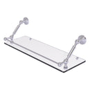 Waverly Place Floating Glass Shelf with Gallery Rail