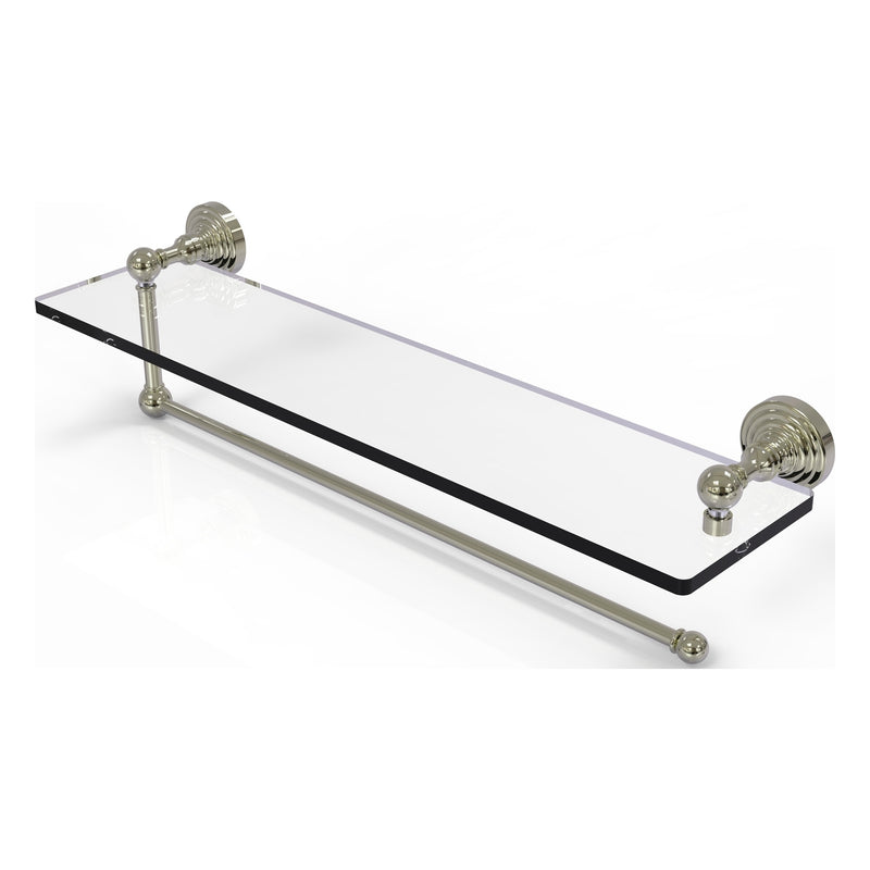 Waverly Place Collection Paper Towel Holder with Glass Shelf
