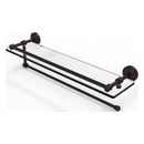 Waverly Place Collection Paper Towel Holder with Gallery Rail Glass Shelf