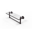Waverly Place Collection Glass Vanity Shelf  with Integrated Towel Bar