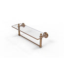 Waverly Place Collection Glass Vanity Shelf  with Integrated Towel Bar
