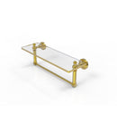 Waverly Place Collection Glass Vanity Shelf  with Integrated Towel Bar