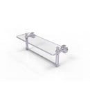 Waverly Place Collection Glass Vanity Shelf  with Integrated Towel Bar