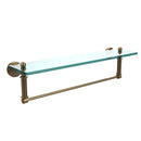 Waverly Place Collection Glass Vanity Shelf  with Integrated Towel Bar