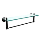 Waverly Place Collection Glass Vanity Shelf  with Integrated Towel Bar