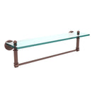 Waverly Place Collection Glass Vanity Shelf  with Integrated Towel Bar