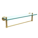 Waverly Place Collection Glass Vanity Shelf  with Integrated Towel Bar
