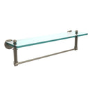 Waverly Place Collection Glass Vanity Shelf  with Integrated Towel Bar