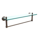 Waverly Place Collection Glass Vanity Shelf  with Integrated Towel Bar