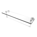 Waverly Place Collection Glass Vanity Shelf  with Integrated Towel Bar