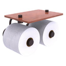 Waverly Place Porte-papier de toilette  2 rouleaux avec 茅tag猫re en bois
