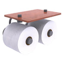 Waverly Place Porte-papier de toilette  2 rouleaux avec 茅tag猫re en bois