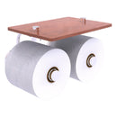 Waverly Place Porte-papier de toilette  2 rouleaux avec 茅tag猫re en bois