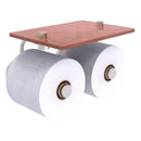 Waverly Place Porte-papier de toilette  2 rouleaux avec 茅tag猫re en bois