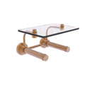 Waverly Place Porte-papier de toilette  2 rouleaux avec 茅tag猫re en verre