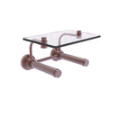 Waverly Place Porte-papier de toilette  2 rouleaux avec 茅tag猫re en verre