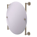 Waverly Place Collection Round Frameless Rail Mounted Mirror