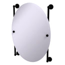 Waverly Place Collection Oval Frameless Rail Mounted Mirror