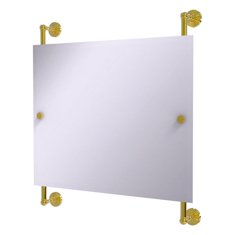 Miroir rectangulaire horizontal sans cadre mont sur rail Waverly Place