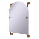 Waverly Place Collection Arched Top Frameless Rail Mounted Mirror