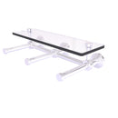 Waverly Place Porte-papier de toilette horizontal  3 rouleaux de r茅serve avec 茅tag猫re en verre