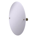 Frameless Oval Tilt Mirror with Beveled Edge