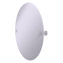 Frameless Oval Tilt Mirror with Beveled Edge