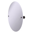 Frameless Oval Tilt Mirror with Beveled Edge