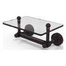 Waverly Place Collection Two Post Toilet Tissue Holder with Glass Shelf