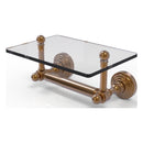 Waverly Place Collection Two Post Toilet Tissue Holder with Glass Shelf