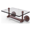 Waverly Place Collection Two Post Toilet Tissue Holder with Glass Shelf