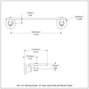 脡tag猫re en verre de meuble-lavabo avec bords biseaut茅s de collection Washington Square
