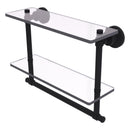 Washington Square 脡tag猫re en verre  deux niveaux avec barre  serviettes int茅gr茅e