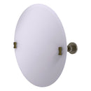 Miroir inclinable rond sans cadre avec bord biseaut茅