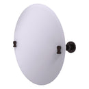 Miroir inclinable rond sans cadre avec bord biseaut茅