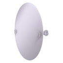 Miroir inclinable ovale sans cadre avec bord biseaut茅