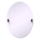 Miroir inclinable ovale sans cadre avec bord biseaut茅