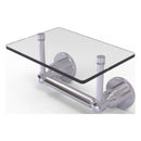 Washington Square Collection Two Post Toilet Tissue Holder with Glass Shelf